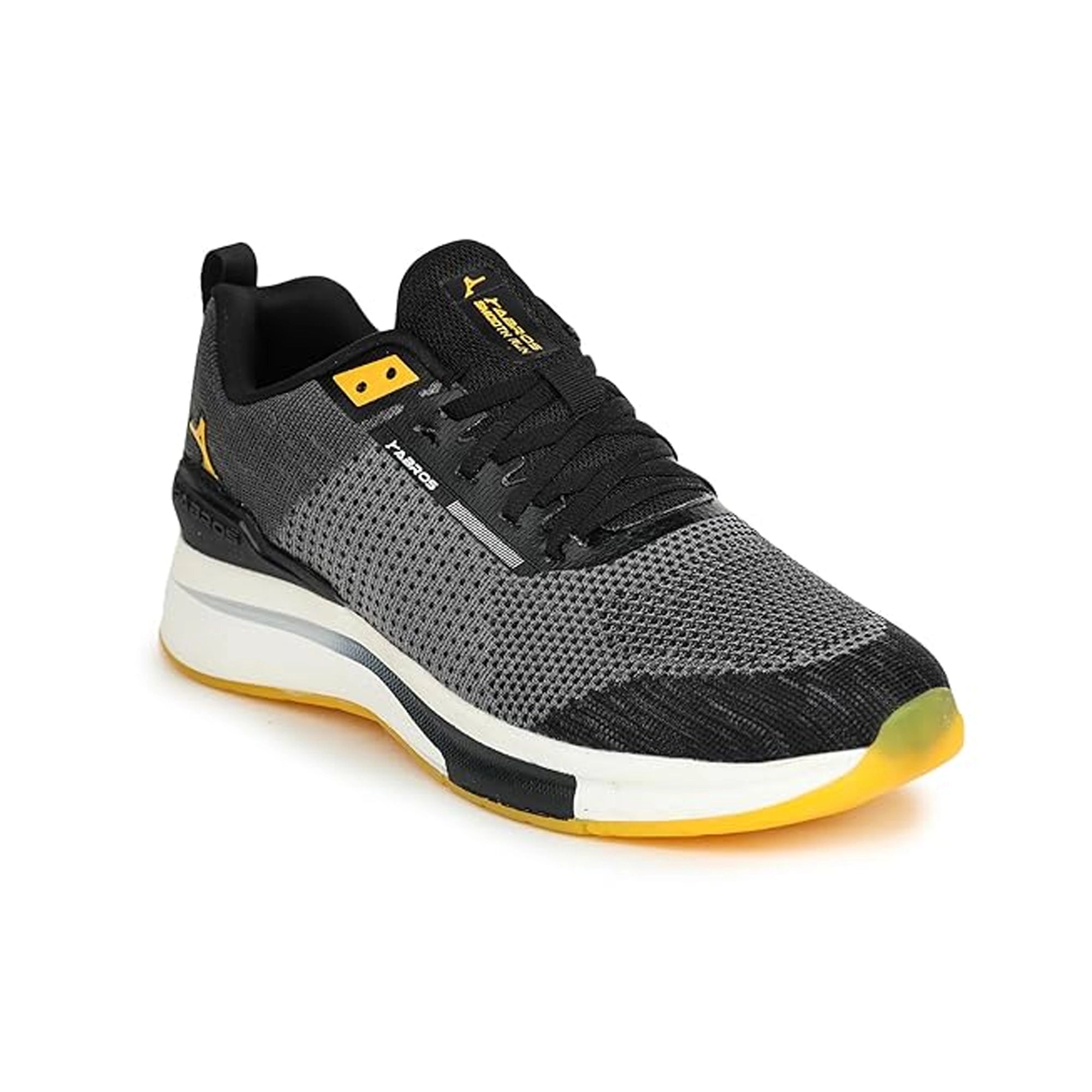 ABROS Mustang-Pro Men's Sports Shoes - Black/Mustard