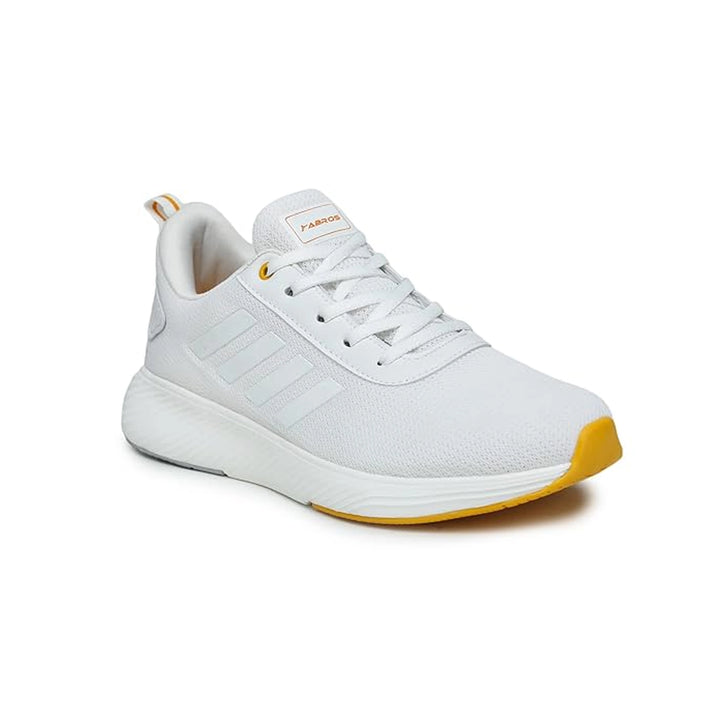 ABROS Prime-N Men's Sports Shoes/Running Shoes - White/Mustard