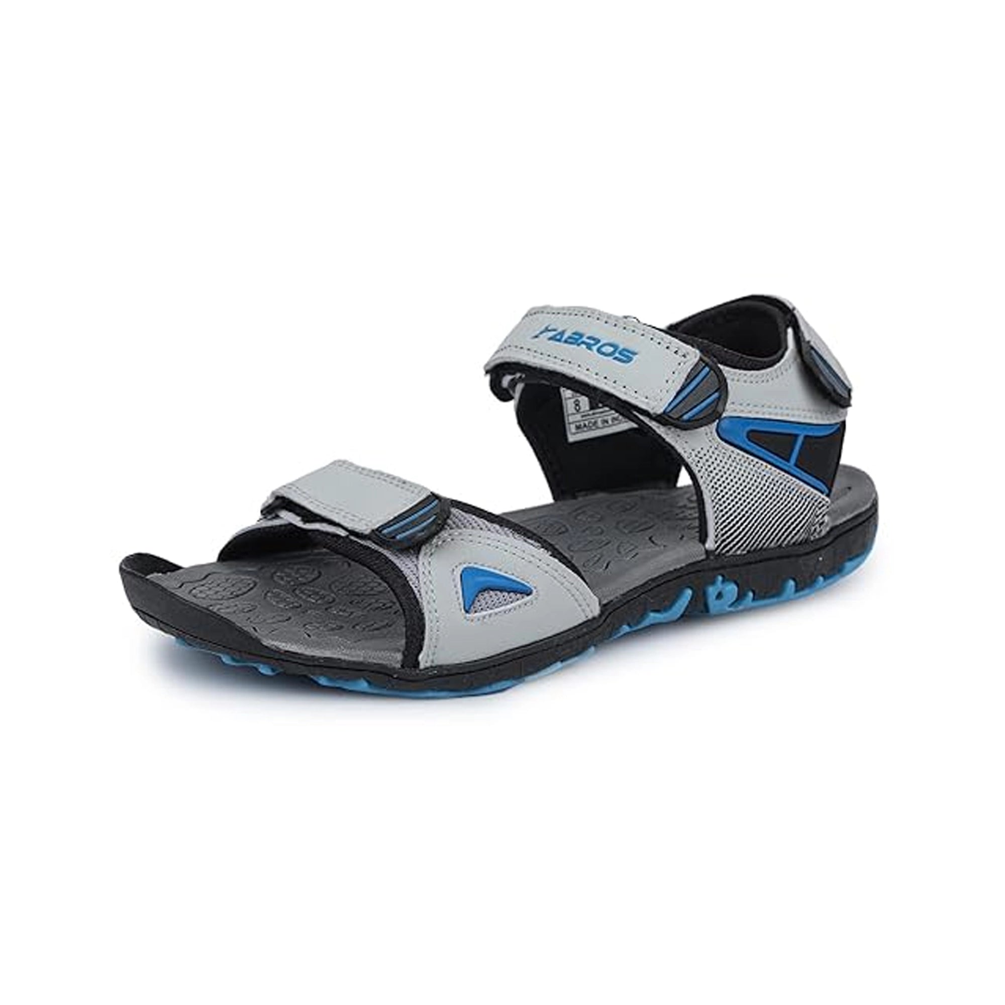 ABROS ASLG0152 Men's Sports Sandals - Light Grey/Sky