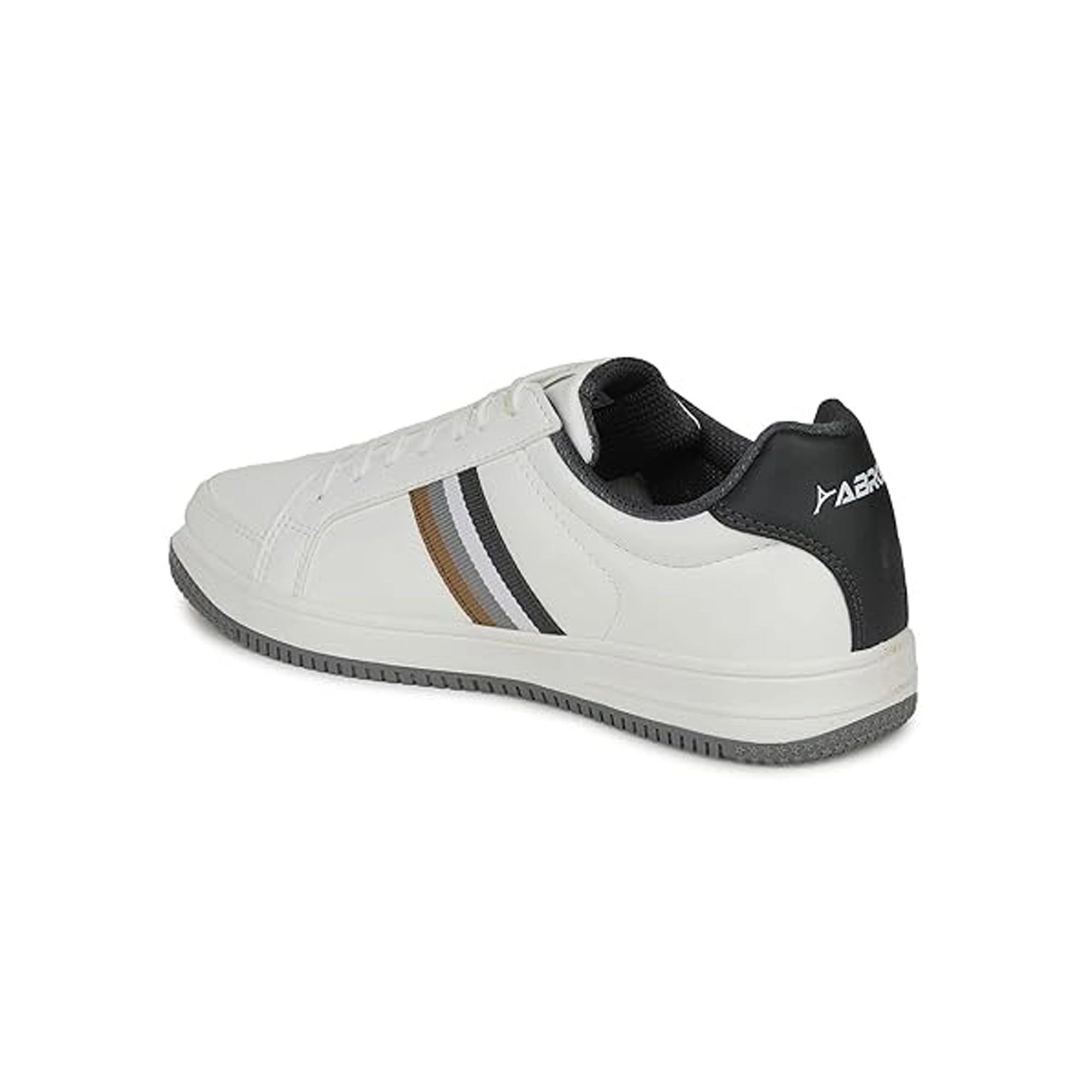 ABROS Men's Techno-2 Sneaker - White/Dark Gray