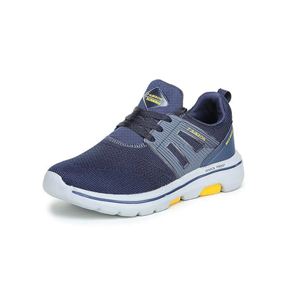 ABROS Mens Comet-Pro Sports Shoes - Navy/Mustard