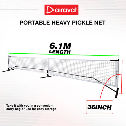 AIRAVAT_PORTALBLE_PICKLEBALL_NET_HEAVY_SIZE_INSTASPORT