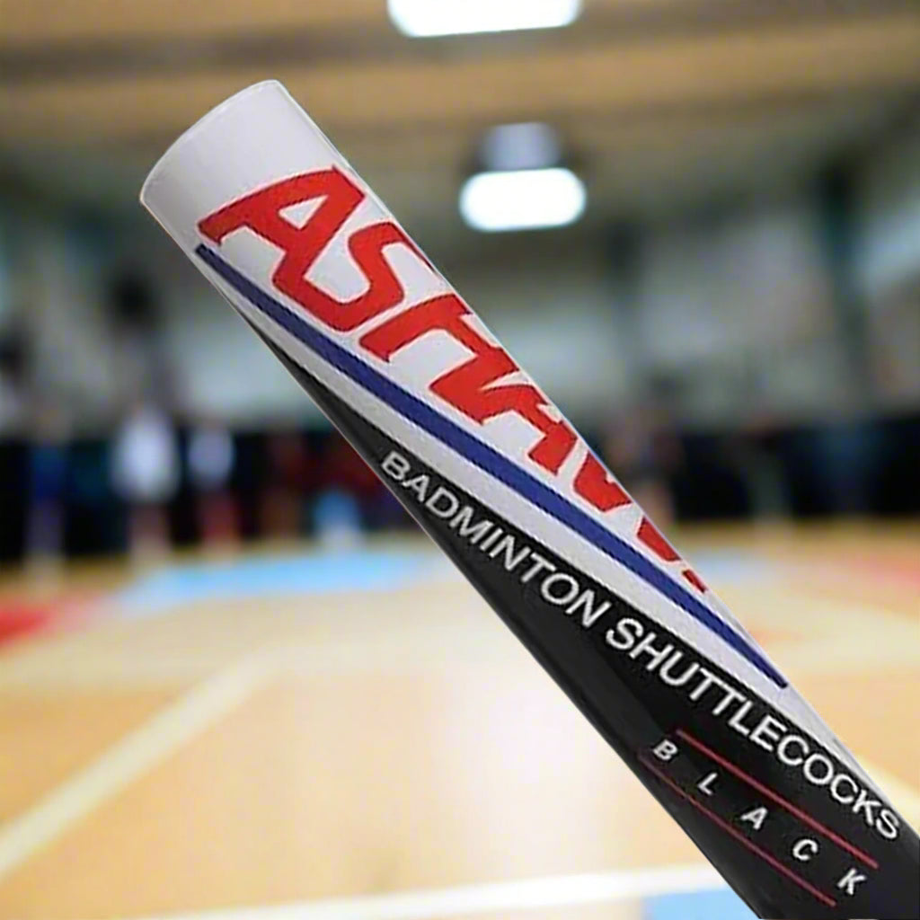 ASHAWAY_BLACK_BADMINTON_FEATHER_SHUTTLECOCK_SIDE_INSTASPORT