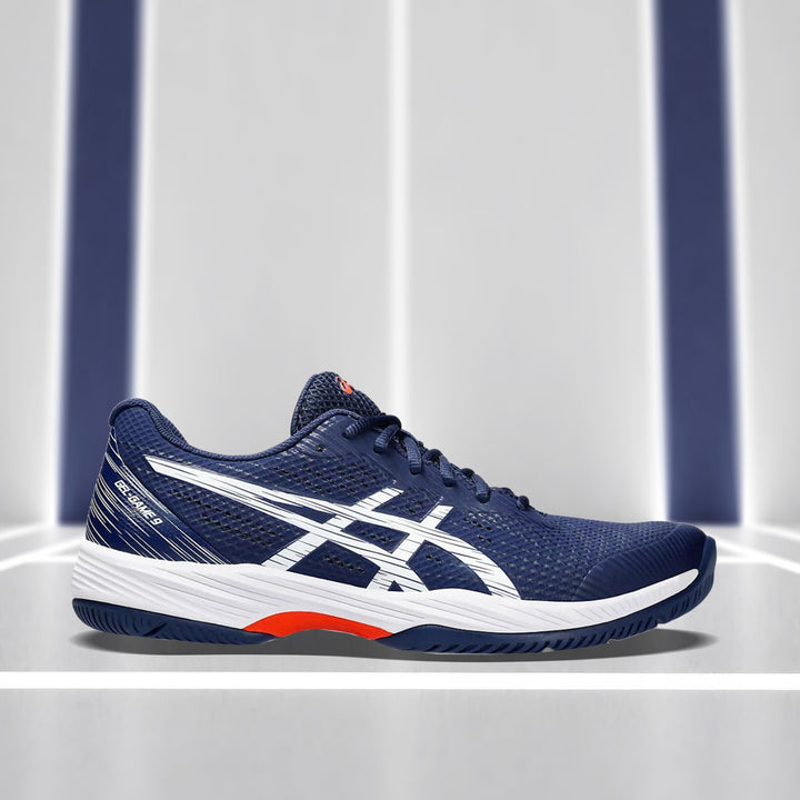 Asics Gel Game 9 Tennis Shoes (Blue Expanse/ White)