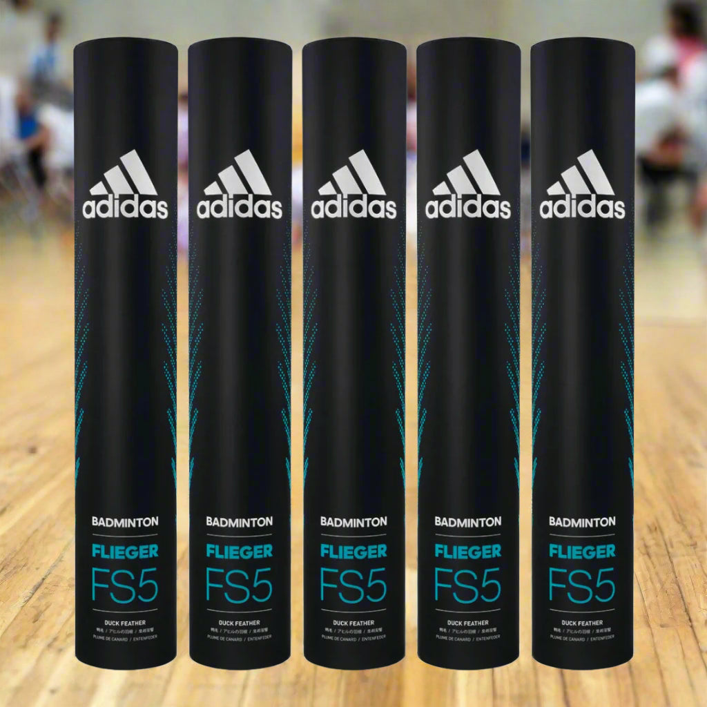AdidasFliegerFS5_Speed76_BadmintonFeatherShuttlecock_PackOf5_Fullbox_Instasport