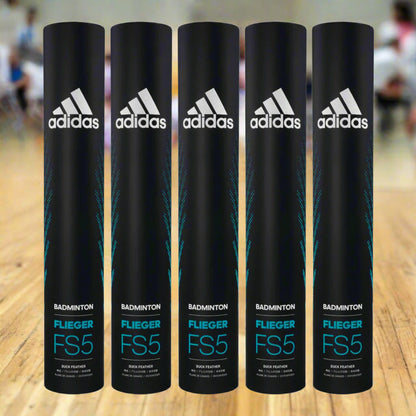 AdidasFliegerFS5_Speed76_BadmintonFeatherShuttlecock_PackOf5_Fullbox_Instasport