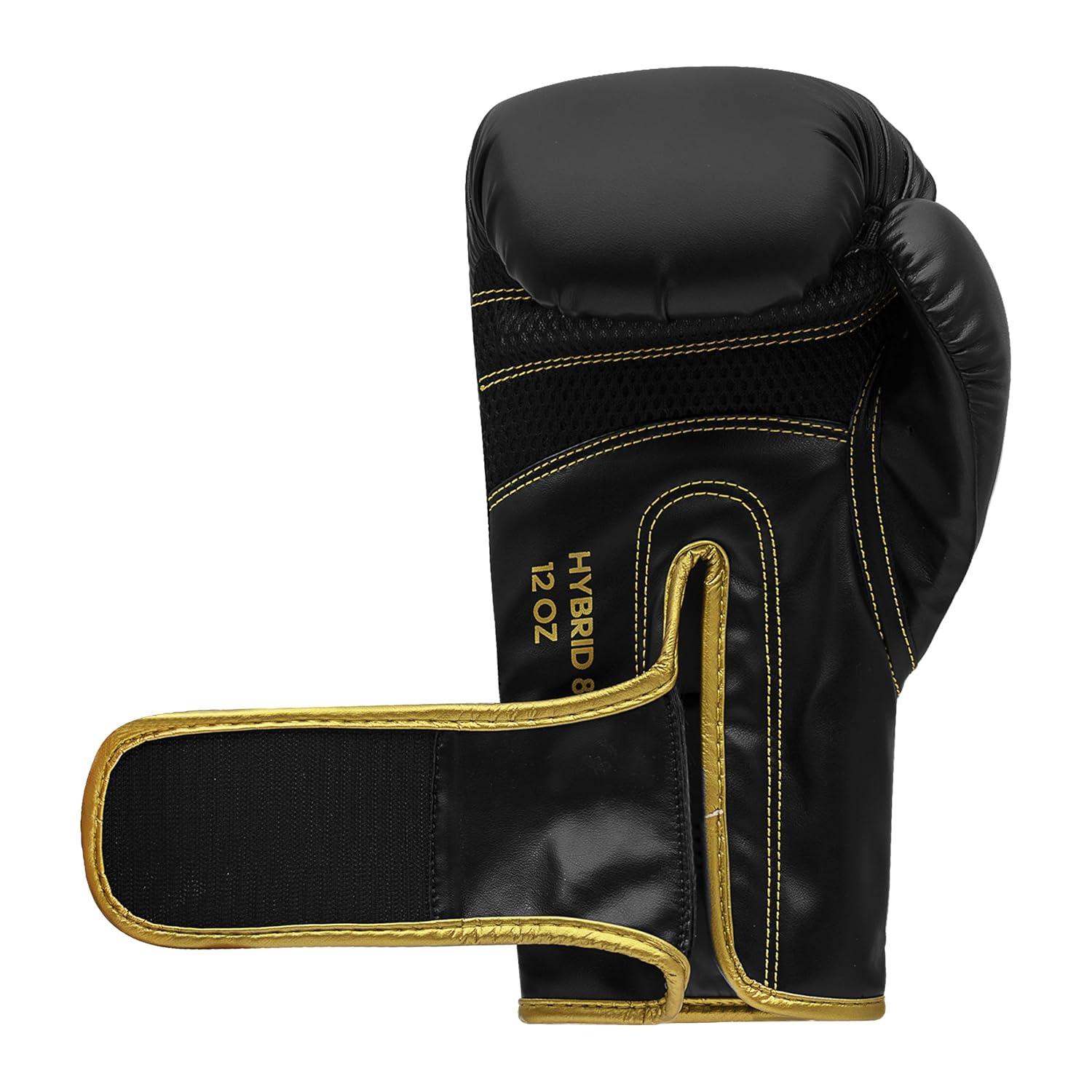Adidas_Hybrid_80_Black_Gold_Boxing_Gloves_Strap_InstaSport