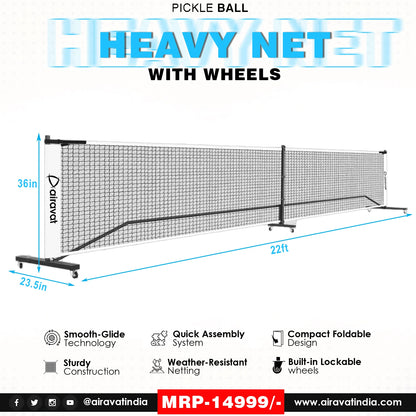 Airavat_Pickleball_Heavy_Net_With_Wheel_Spec_Instasport