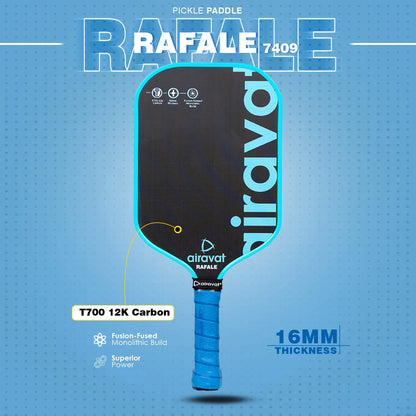 Airavat_Rafale_Pickleball_Paddle_7409_Cyan_Spec_Instasport