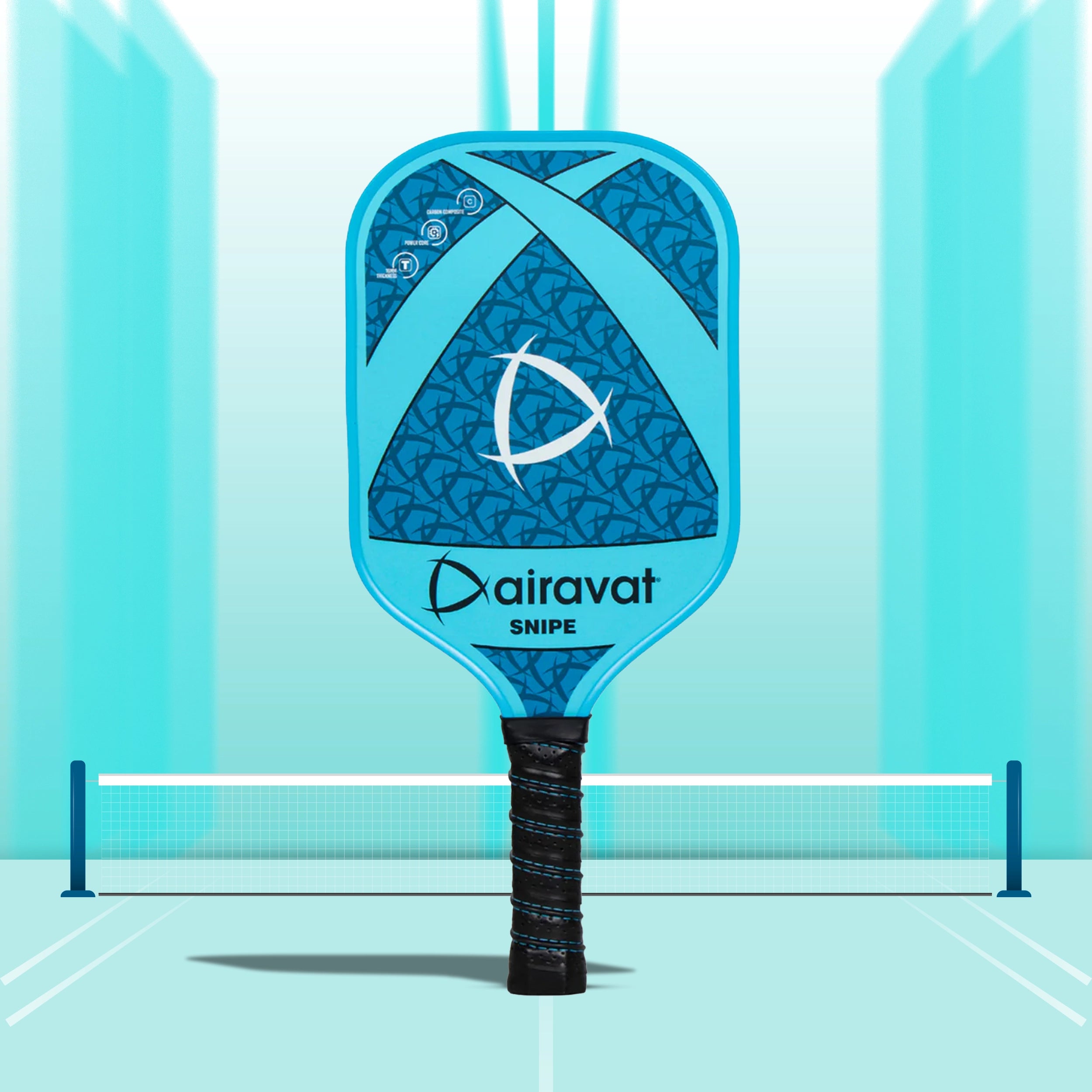 Airavat_Snipe_7411_Pickleball_Paddle_Blue_InstaSport