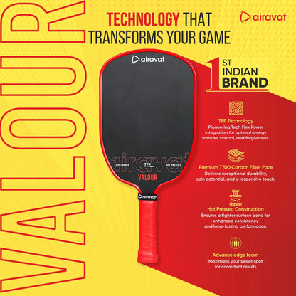 Airavat Valour Pickleball Paddle 7418 with Bag