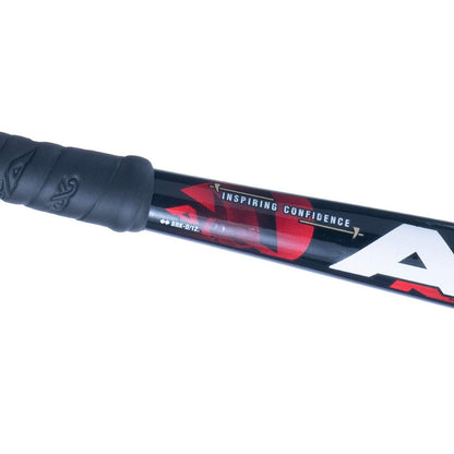 Alfa_Cyrano_Painted_Wooden_Hockey_Stick_Red_Black_Handle_InstaSport