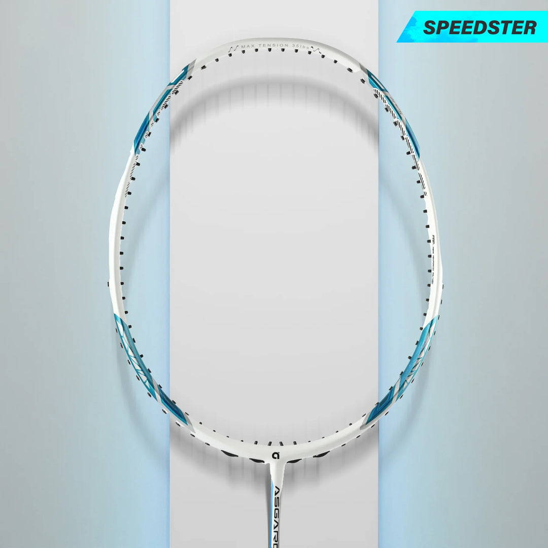Apacs Asgardia Control Badminton Racket (White Blue)
