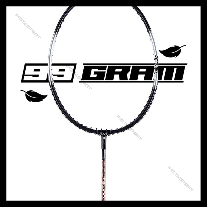 YONEX ZR 100 Strung Badminton Racket (Set of 2) (Black/ White)