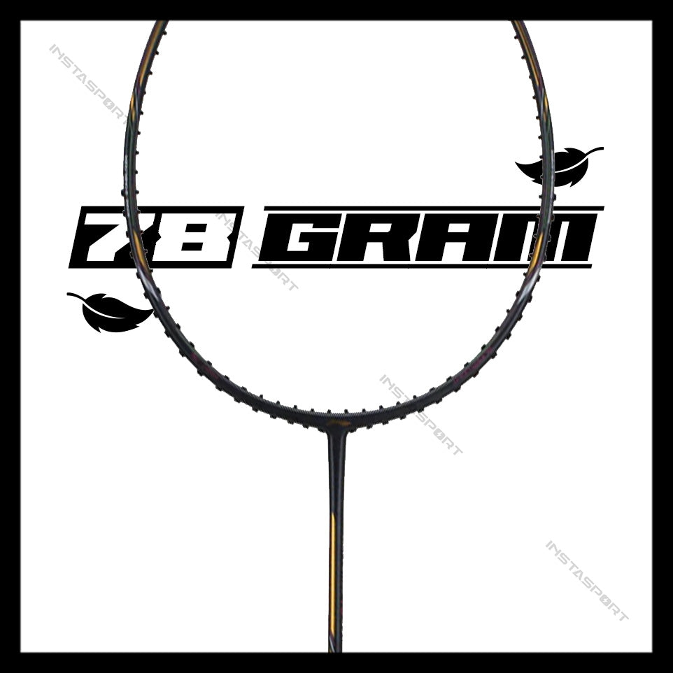 Li-Ning Air-Force G2 Badminton Racket (78 grams) (Charcoal/ Gold) - InstaSport