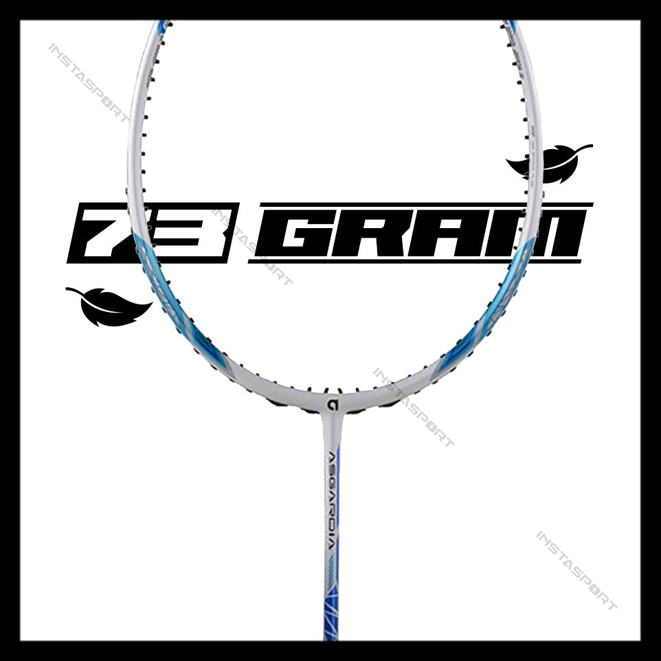 Apacs Asgardia Control Badminton Racket (White Blue) - InstaSport