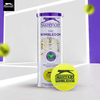 Slazenger Wimbledon Multicolour Tennis Ball (3 Balls)