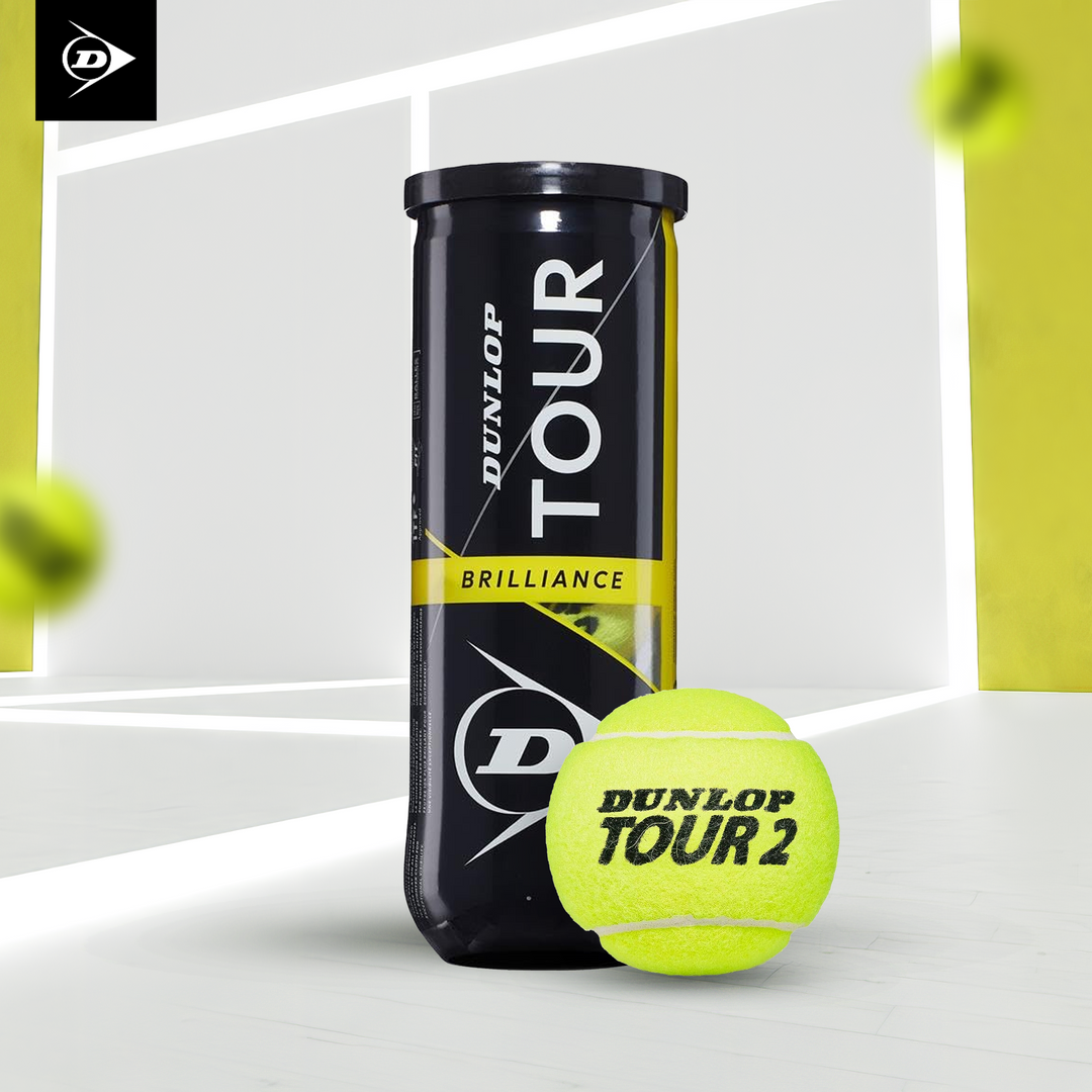 Dunlop Tour Brilliance Tennis Balls Can (3 Balls)