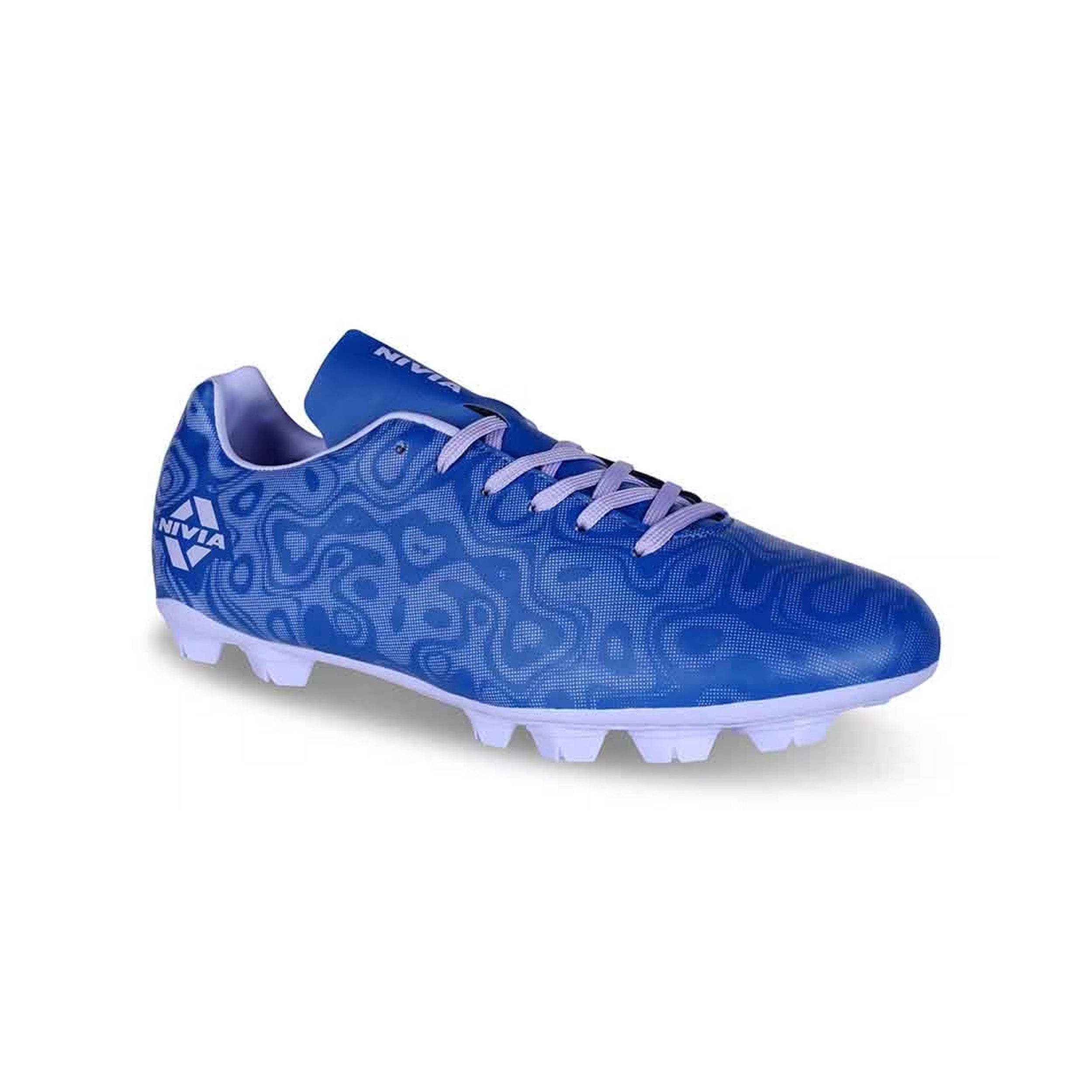 Nivia Carbonite 5.0 Football Stud - Blue - InstaSport