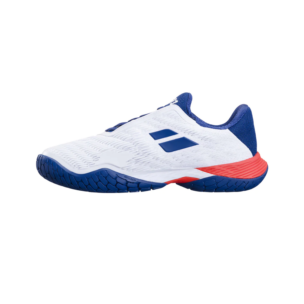 Babolat Propulse Fury 3 All Court Men's Tennis Shoe (White/Estate Blue) - InstaSport