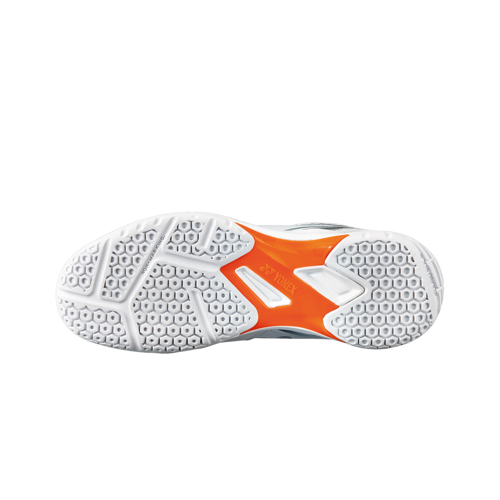 YONEX Power Cushion SHB 65 X3 Unisex Badminton Shoes (White/Orange) - InstaSport