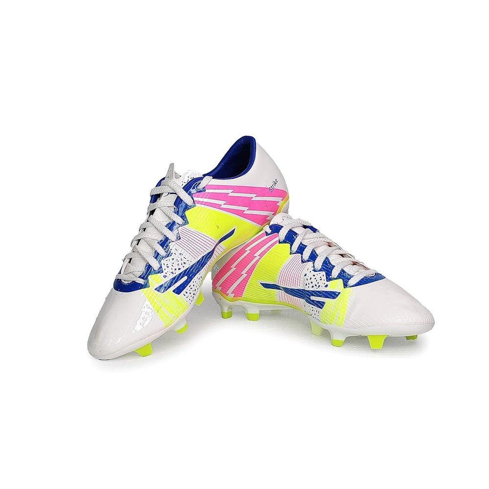 Sega Strike Football Shoes (White/Pink) - InstaSport