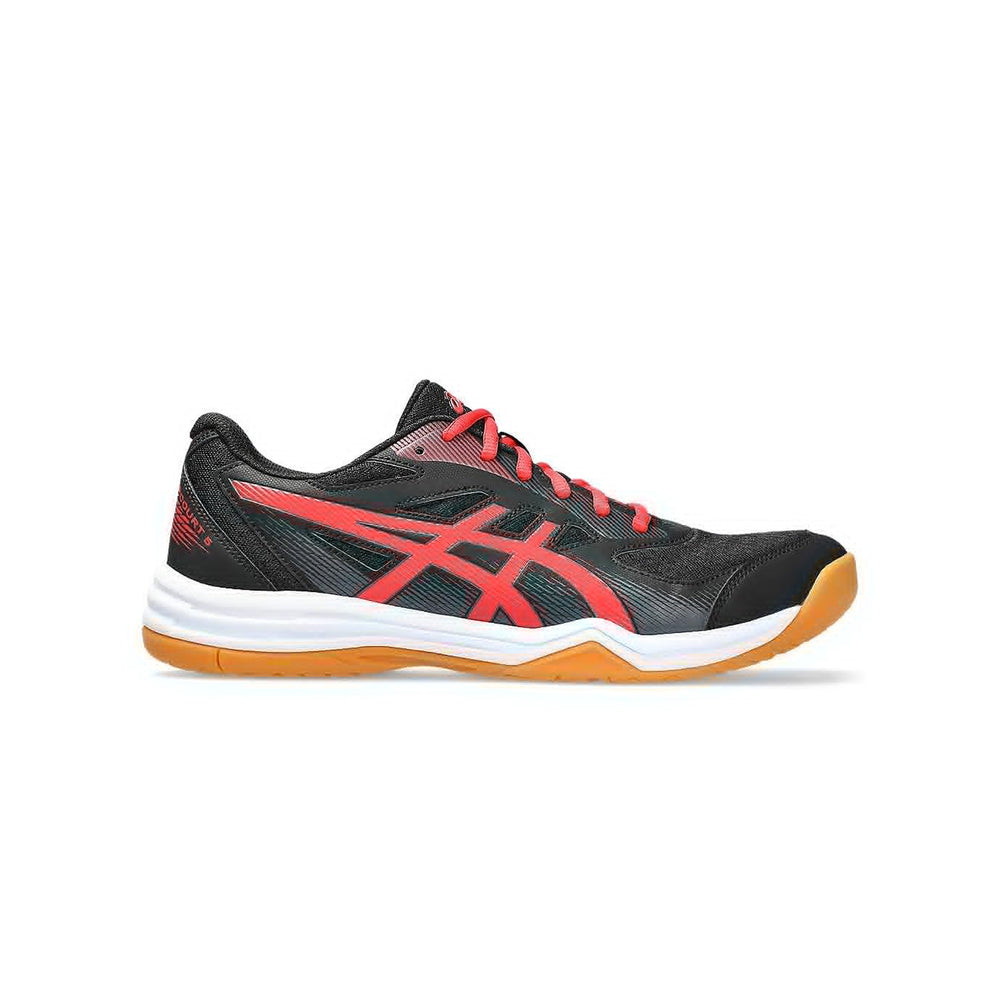 Asics Upcourt 5 (Black/Classic Red) Badminton Shoes - InstaSport