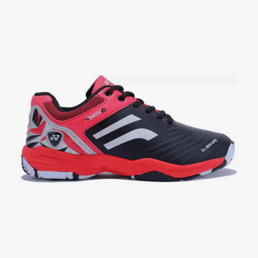 YONEX Akayu Super 6 Badminton Shoes for Men (Black Goji Berry) - InstaSport