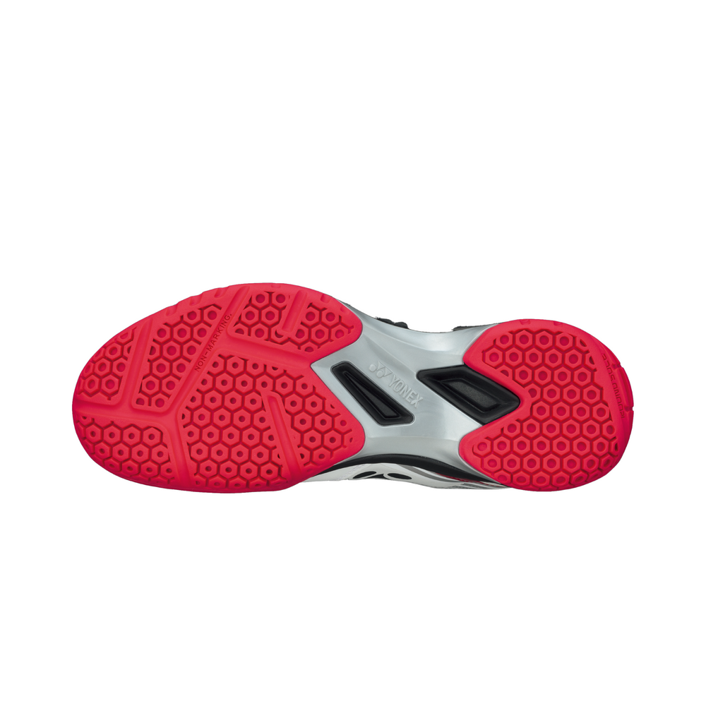 YONEX Power Cushion SHB 65 X3 Unisex Badminton Shoes (White/ Red) - InstaSport