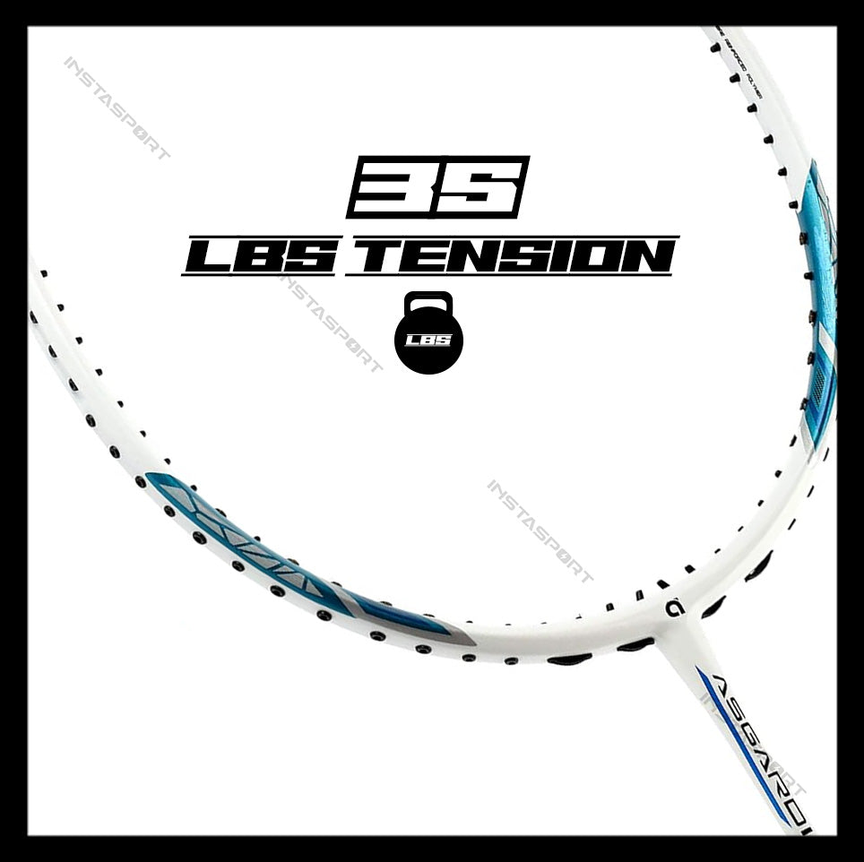 Apacs Asgardia Control Badminton Racket (White Blue) - InstaSport