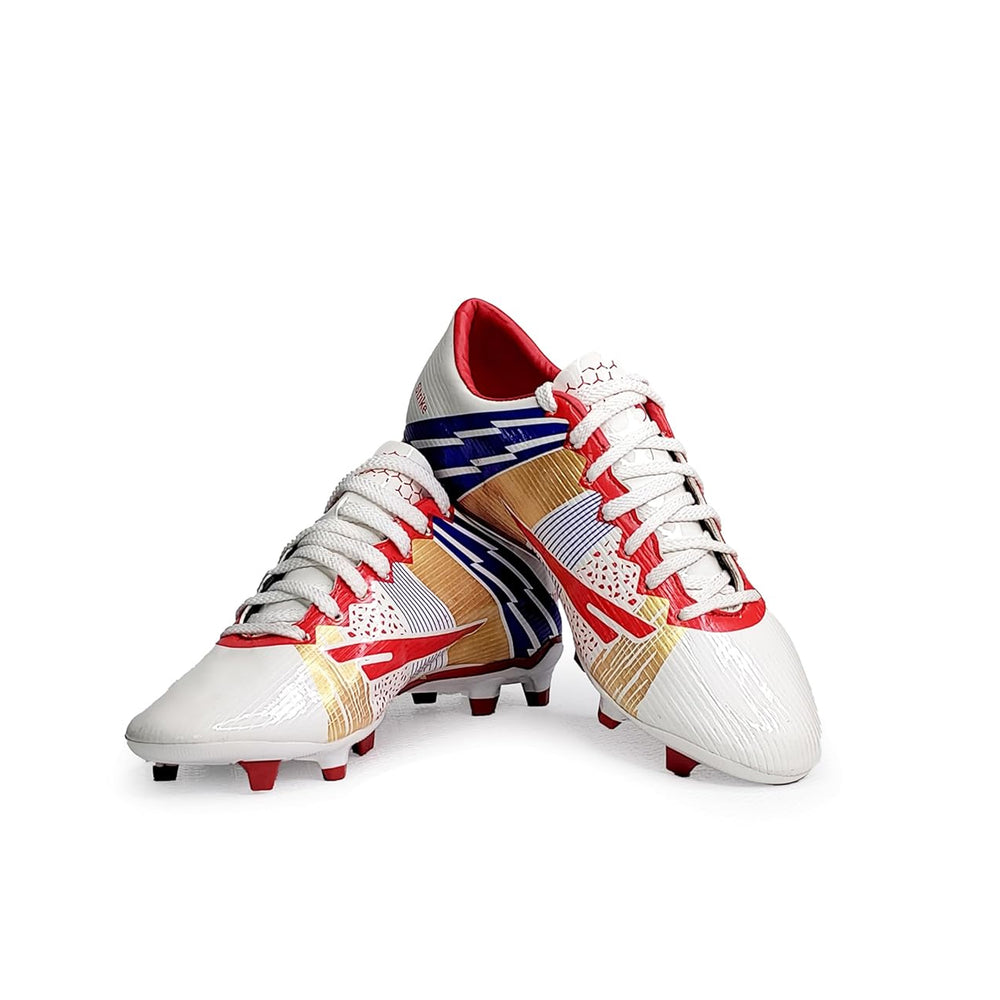 Sega Strike Football Shoes (White/Red) - InstaSport