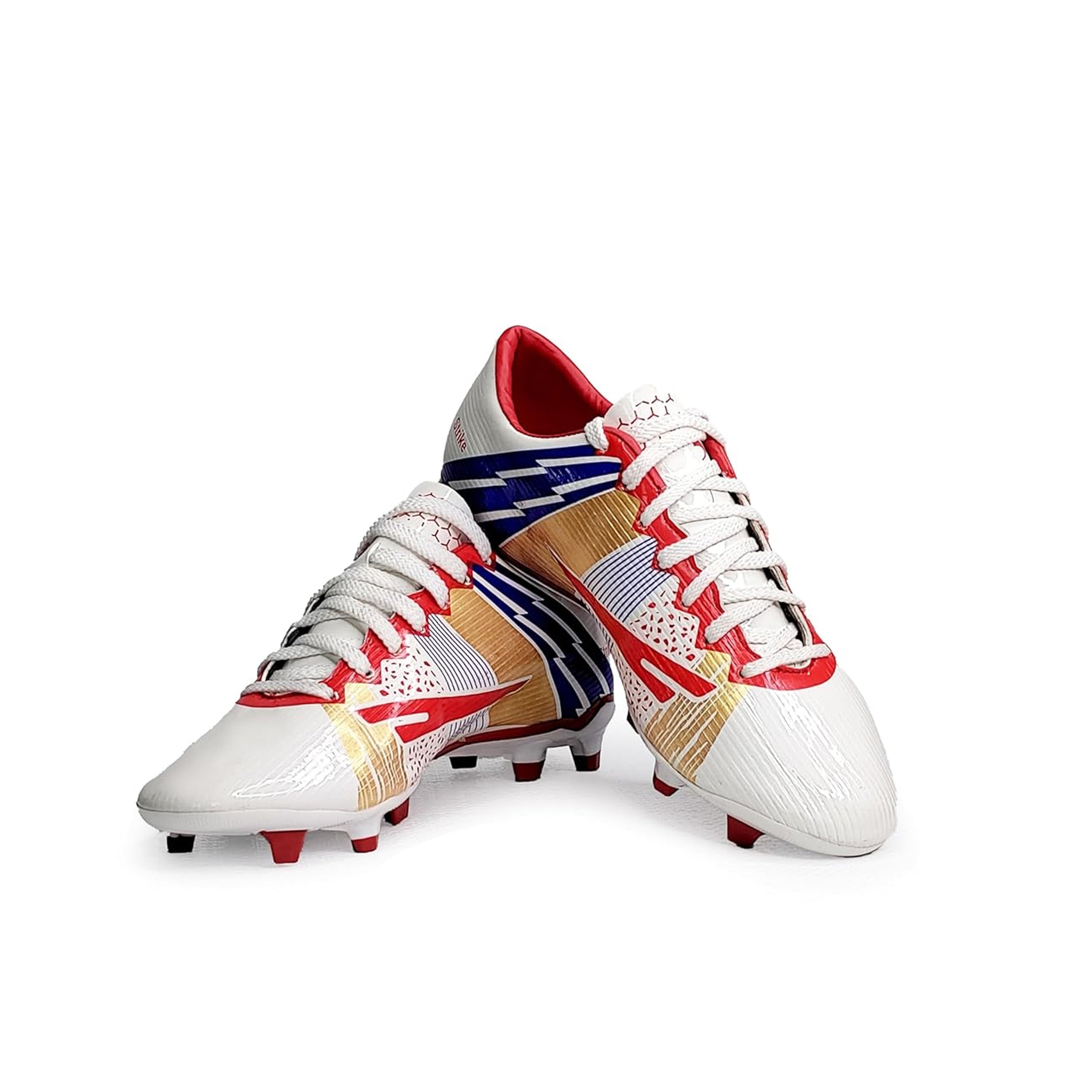 Sega Strike Football Shoes (White/Red) - InstaSport