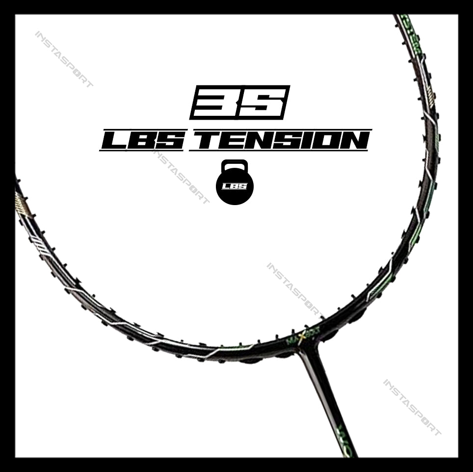 Maxbolt Woven Tech 60 Green/Black Badminton Racket - InstaSport