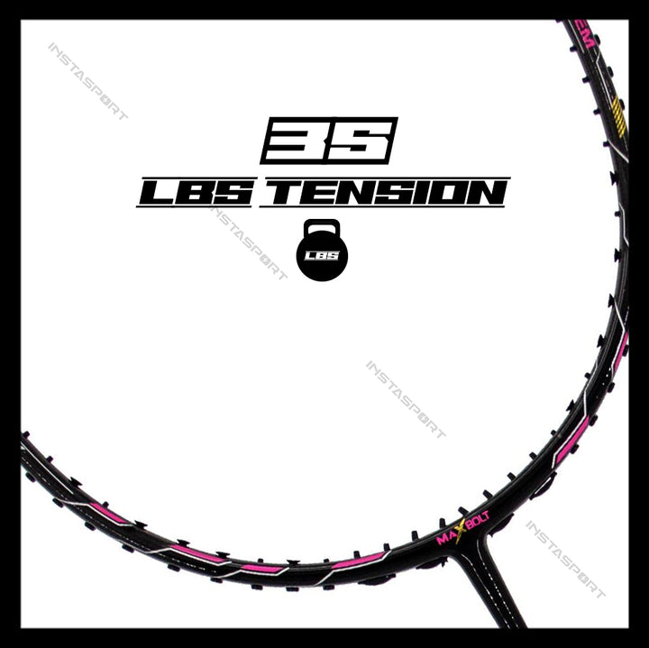 Maxbolt Woven Tech 60 Pink Badminton Racket - InstaSport