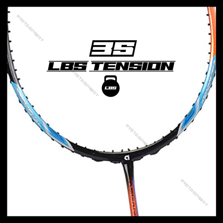 Apacs Asgardia Control Badminton Racket (Black Orange) - InstaSport
