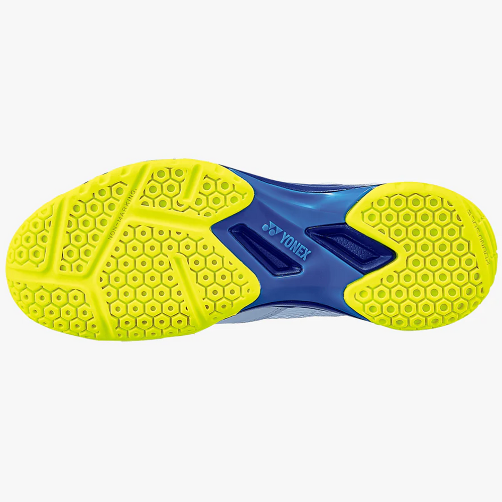 YONEX Power Cushion SHB 50 Unisex Badminton Shoes (White/ Blue) - InstaSport