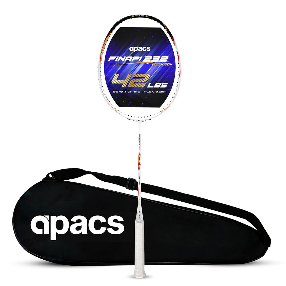 Apacs Finapi 232 Reborn White Badminton Racket - InstaSport