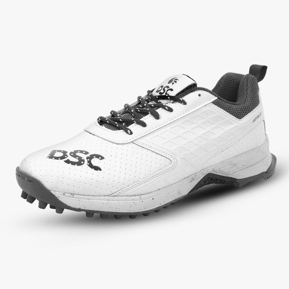 DSC Jaffa 22 Cricket Spike Shoes - White - InstaSport