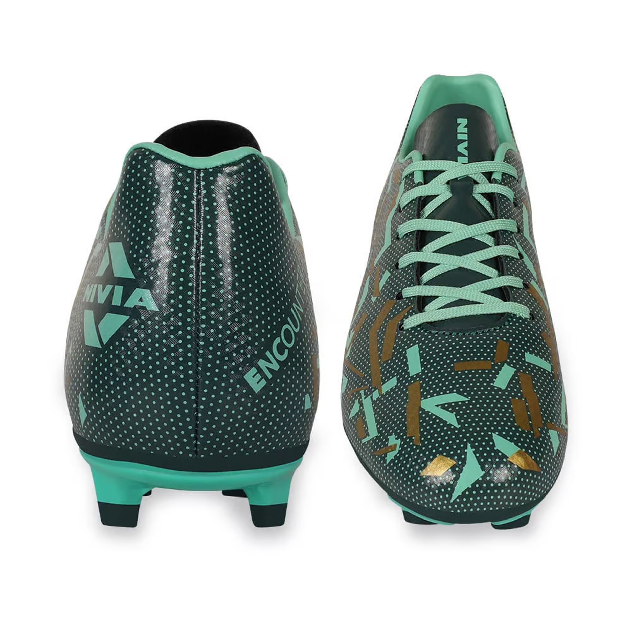 Nivia Encounter 10.0 Football Stud - Green - InstaSport