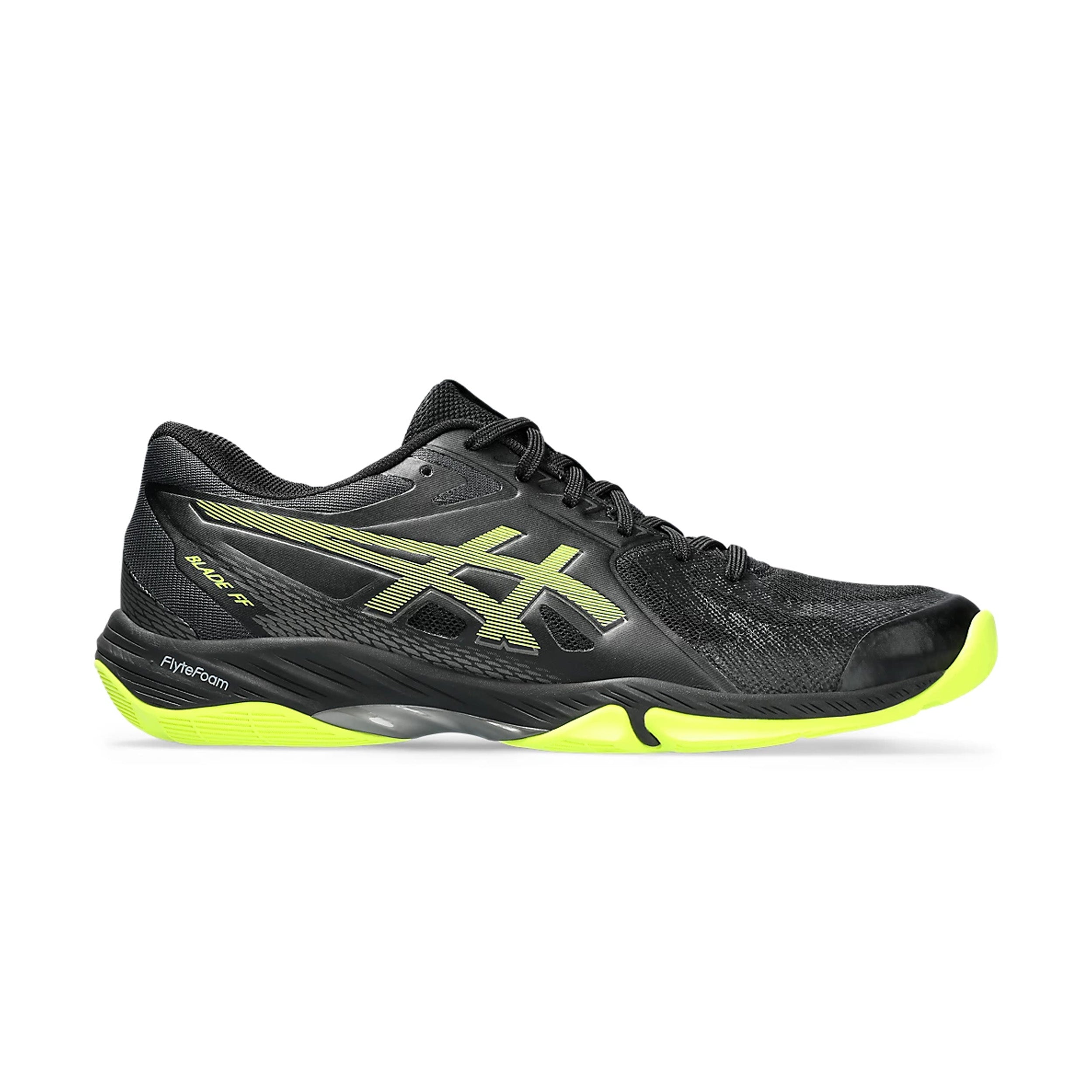 Asics Blade FF (Black/Safety Yellow) Badminton Shoes - InstaSport