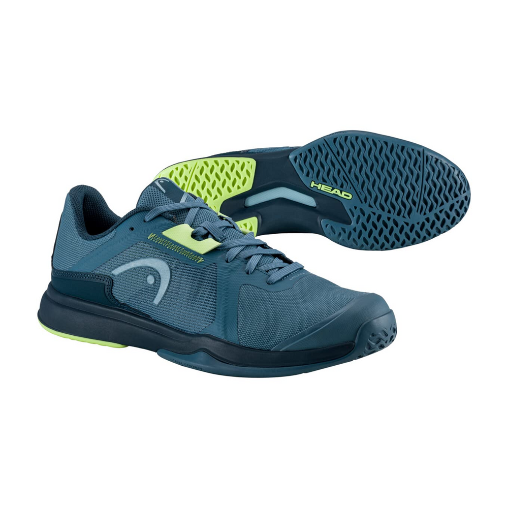 Head Sprint Team 3.5 Tennis Shoes (Bluestone/Light Green) - InstaSport