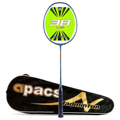 Apacs Dual Power & Speed Badminton Racket (Blue/Green/Orange) - InstaSport