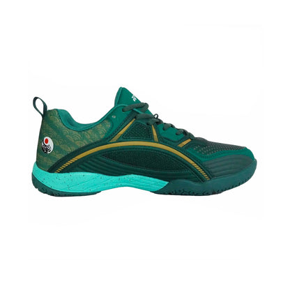 YONEX Tokyo Ultima Badminton Shoes for Men (Posy Green/Bright Gold) - InstaSport