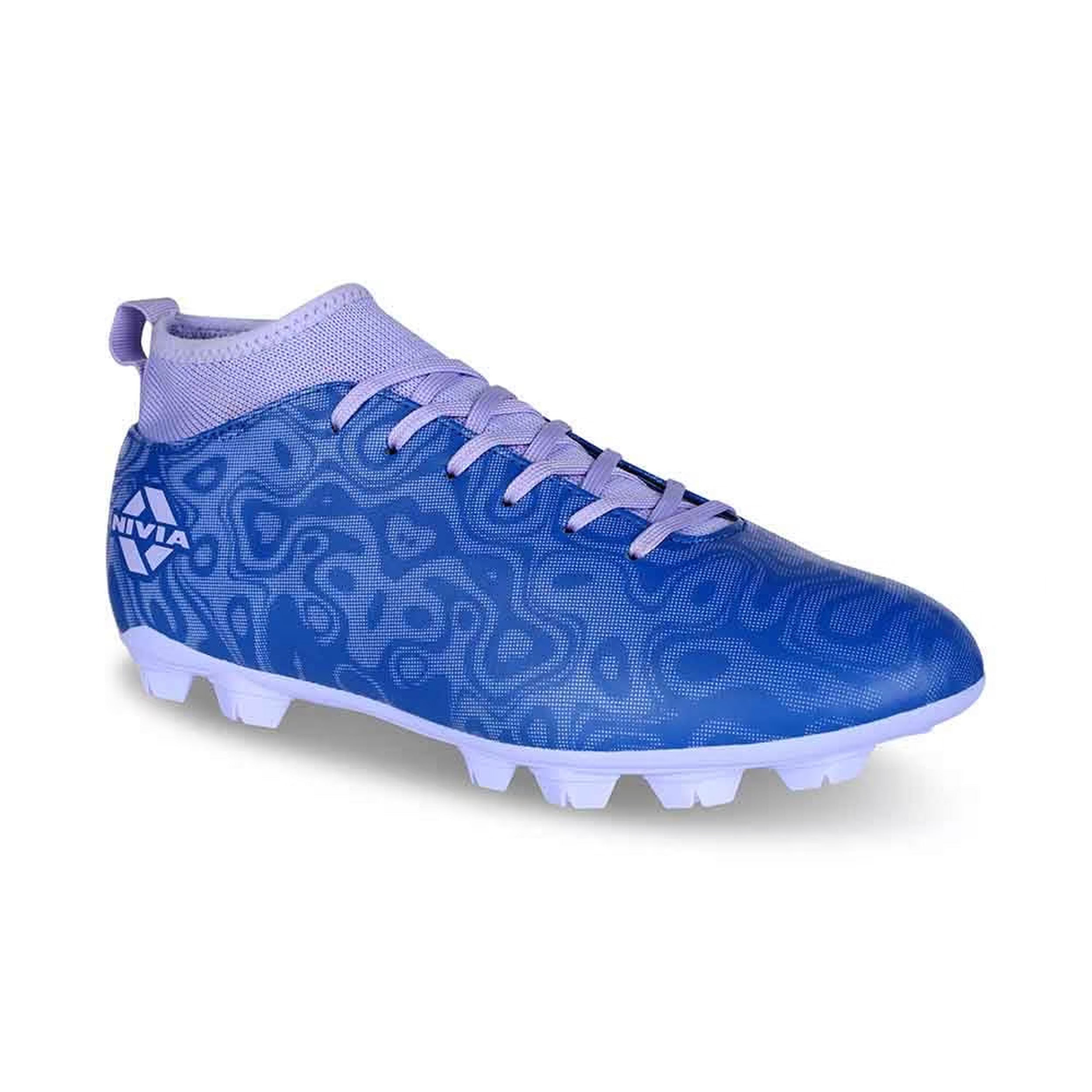 Nivia Carbonite 5.0 Pro Football Stud - Blue - InstaSport