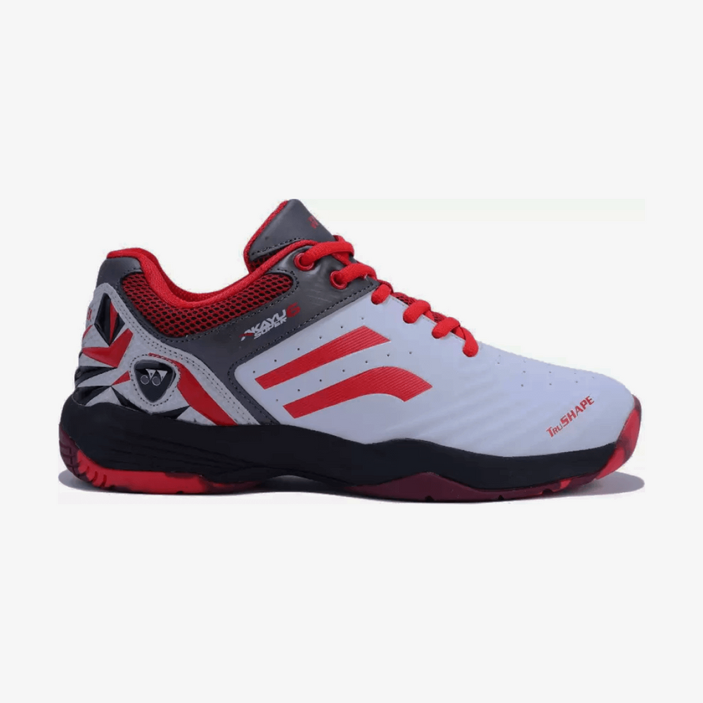 YONEX Akayu Super 6 Badminton Shoes for Men (White Black Red) - InstaSport