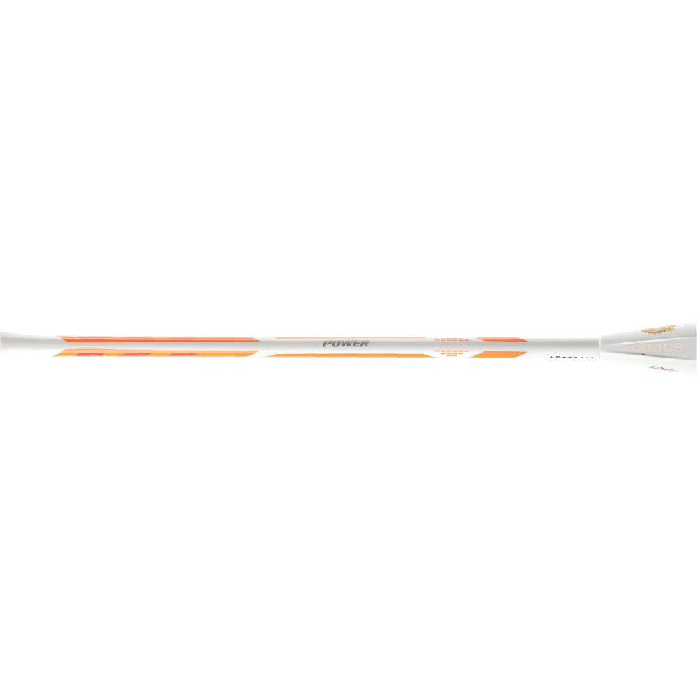 Apacs Dual Power & Speed Badminton Racket (White/Green/Orange) - InstaSport
