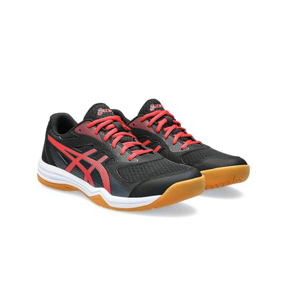 Asics Upcourt 5 (Black/Classic Red) Badminton Shoes - InstaSport