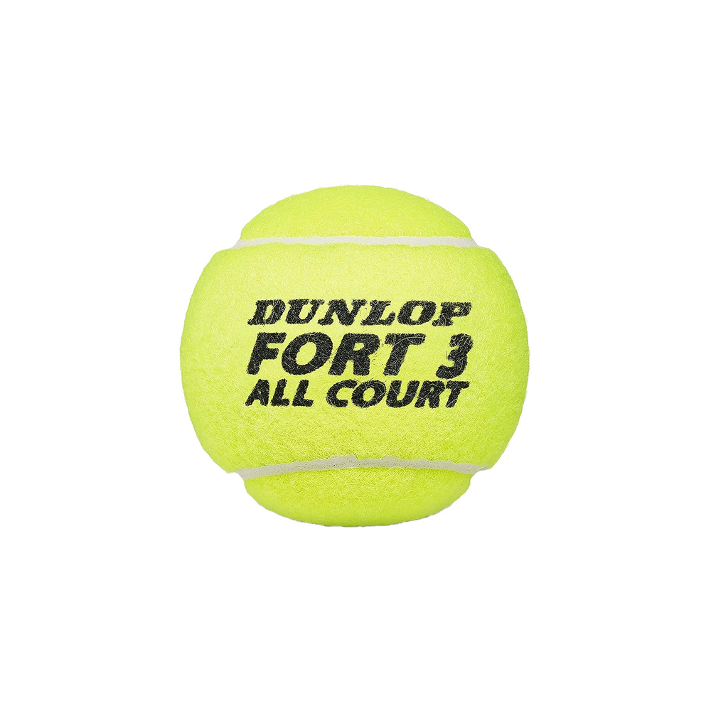 Dunlop Fort All Court Tennis Balls Can (3 Balls) - InstaSport
