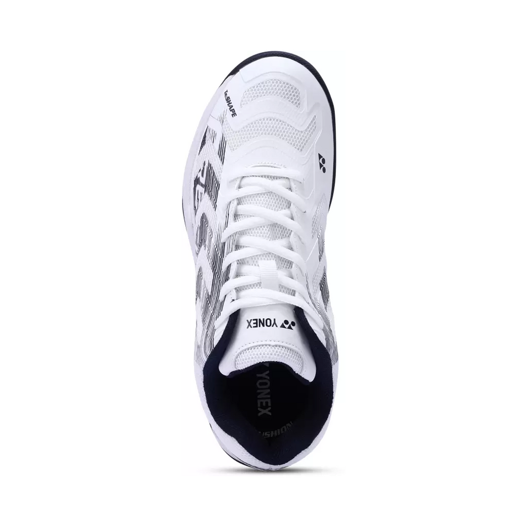 YONEX Precision 2 Badminton Shoes (White/ Navy) - InstaSport