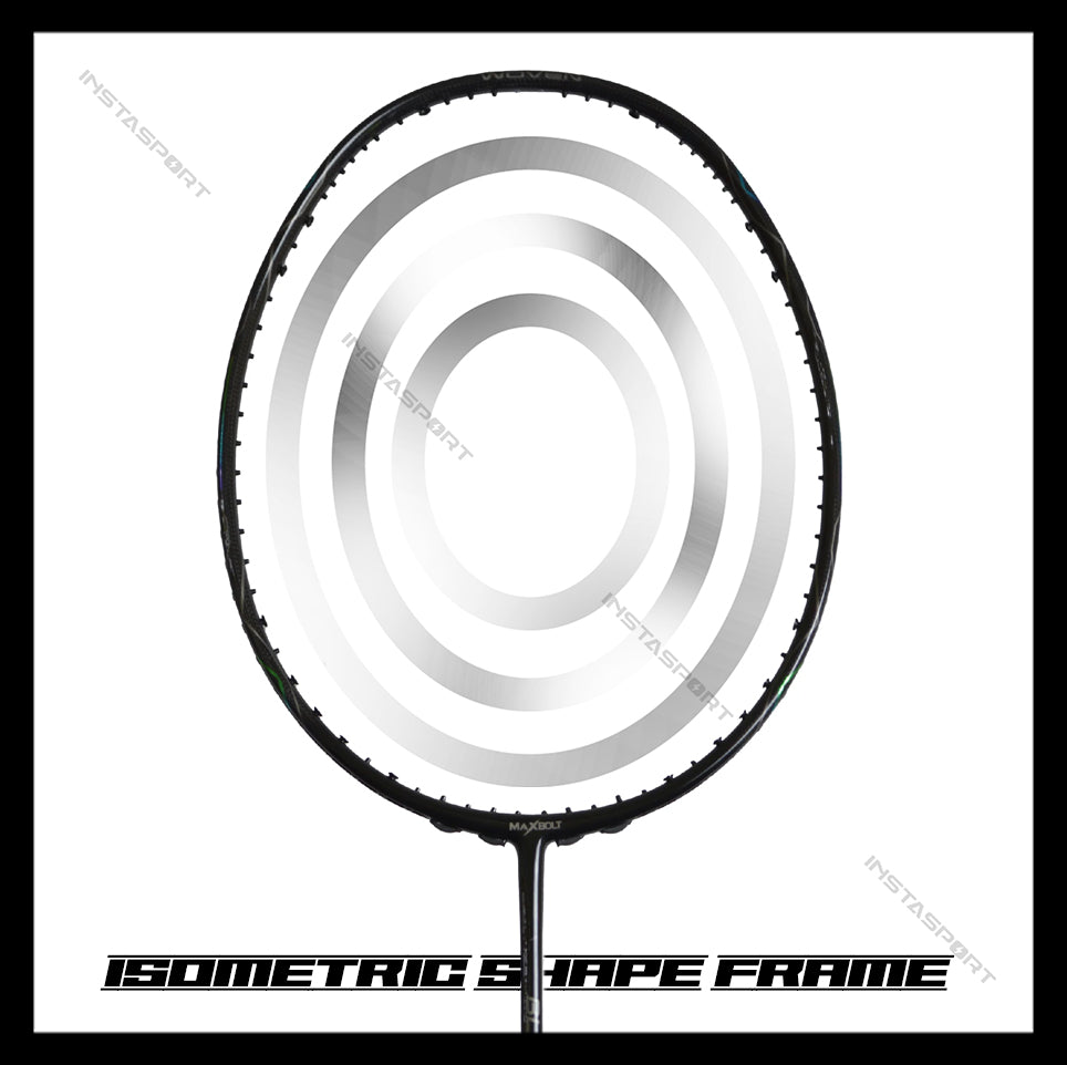 Maxbolt Black Woven Limited Badminton Racket